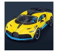 MOCALUX Scale Die-Cast Model Car 1:18 For Bugatti For DIVO Alloy Car Model Diecasts Hobbies Collection(Yellow)