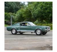 MOCALUX Scale Die-Cast Model Car 1:18 For Ford For Mustang For GTA For Fastback 1967 Static Simulation Die Cast Vehicles Collectible Model Car(Green)