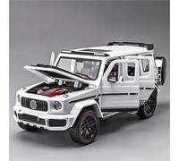 MOCALUX Scale Die-Cast Model Car 1:24 For Benz G800 SUV Alloy Diecast Car Model Hobbies Collections Displays Ornaments(White)