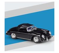 MOCALUX Scale Die-Cast Model Car 1:24 For Porsche 356A For Speedster 1600 Alloy Sports Car Model Diecast Hobbies Collections(Black)