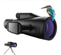 MOCANIO 10-30x50 Zoom Monoculars for Adults High Powered Monocular Portable Telescope Adapter and Sturdy Tripod - Waterproof Monoculars -BAK4 Prism FMC for Bird Watching Hunting Hiking