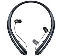 MOCANIO Neckband Bluetooth Headphones, 24H Battery with Auto-Retractable in-Ear Earbuds, HiFi Stereo Sound & Hybrid Active Noise Cancelling for Sports, Gym, Running, Workout, Hands-Free Calling