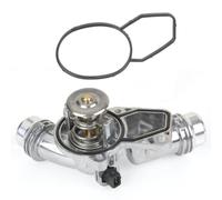 Mocar7 Aluminum Engine Coolant Thermostat Housing Assembly Compatible with BMW E36 E39 E46 E53 E85 X3 X5 Z3 Z4 320i 323i 325i 328i 330i 525i 530i/2.5L 2.8L 3.0L L6