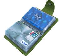 Mocasor Credit Card Holders for Women Men Bank Card Case (Green)