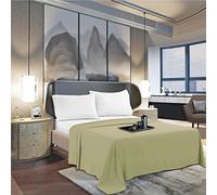 Mocassi California King Flat Sheet - Hotel Luxury 1800 Premier Cooling Bedding Sheet - Softest Sheets - Wrinkle, Fade, Stain Resistant - 1 Single Top Flat Sheet, Cali King, Sage