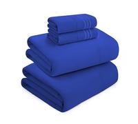 Mocassi Luxury Queen 4-Piece Sheet Set - 1800 Premium Hotel Quality - Easy-Fit, Wrinkle, Fade Resistant Bed Sheets and Pillowcases - All Around Elastic Fitted Sheet, Deep Pocket, Royal Blue