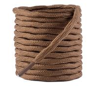 MOCATH 2 Pair Round Wave Shape Shoelaces Non Slip Boot Laces Heavy Duty Climbing Hiking Shoe Laces Sneakers Shoestrings, Light Brown, 55"(140cm)