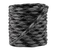 MOCATH 2 Pair Round Wave Shape Shoelaces Non Slip Boot Laces Heavy Duty Climbing Hiking Shoe Laces Sneakers Shoestrings, Black & Grey, 71"(180cm）