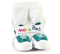 Mocc Ons Moccasin Slipper Socks Keeping Little Toes Warm! - 18-24 months - Sneaker Turquoise