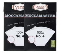 Moccamaster Coffee Filter Paper Number 4 200 Pieces x 2 Packs