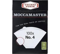 Moccamaster No.4 Paper Filters (100 Filters) - White