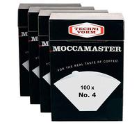 Moccamaster Technivorm 85022 Paper Filter No. 4 White | Pack of 4 Boxes x 100 Filters