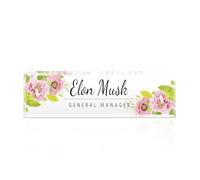 Mocessory Personalized Acrylic Desk Name Plate, Custom Office Gifts, Teacher, Employee Appreciation Gifts