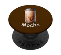 Mocha Coffee and tumbler image. PopSockets Adhesive PopGrip