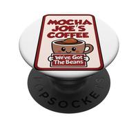 Mocha Joe's Coffee Beans Ad PopSockets Adhesive PopGrip