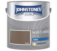 Mocha Johnstone’s Wall & Ceiling Matt Paint 2.5L - Smooth Matt Finish, Excellent Coverage, Quick Dry, Low Odour Interior Paint for Walls & Ceilings