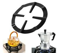 Mocha Pot Holder,Universal Kitchen Gas Ring Reducer,Non Slip Heat-Resistant Cast Iron Pan Stand,Wok Ring Compatible with Gas Stove, Pans and Small Cookware