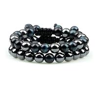 MOCHAMIK 2/3Pcs Set Natural Stone Beads Men Bracelet Multilayer A Y Onyx Beads Charm Punk Bracelet Bangles Women Jewelry Couples Gift 9