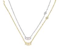 MOCHAMIK 2 Color 100% 925 Sterling Silver Dainty Thin Necklace Delicate Cross Connector Silver Chain For Women gold