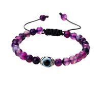MOCHAMIK 6 8mm beaded bracelets natural tiger eye stone bangles adjustable size women men bracelet wish