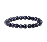 MOCHAMIK 8mm Bracelet Amethyst Bracelet Uncut Nature Stones Orange Red Round Beads Braided Elastic 17cm x 7mm for Wedding