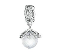 MOCHAMIK 925 Sterling Silver Ocean Mermaid Sea Turtle Pendant Rainbow Crystal Pearl Beads Fit Women'S Bracelet Neckalce
