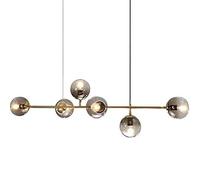 MOCHAMIK and Decoration E27 Chandelier Restaurant Vintage Metal Pendant Light Hanging Lamp Brass Gold Height Adjustable for Living Room Bedroom Office 6-Lights YYQBY Times