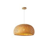 MOCHAMIK Bamboo Lamp Southeast Asia Handmade Pendant Light Fixtures Hand Knitted Weaving Chandelier Bedroom Living Room Installation Luminaire Antique Droplight Commemoration Day