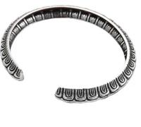 MOCHAMIK Bangle S925 Sterling Silver Japanese Artisan Silver Jewellery Retro Old Personality Rope Snake Bracelet Traditional and Fashionable at the Same Time