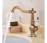MOCHAMIK Bathroom Basin Faucet Brass Deck Mounted Single Hole Washbasin Tap Rotatable and Cold Mixer Water Kitchen Sink Faucets,Long Type A (Short Type B)
