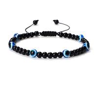 MOCHAMIK beaded adjustable 4mm tiger eye stone malachite wishing bracelets handmade bangles