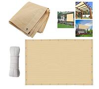 MOCHAMIK Beige Rectangle Sun Shade Sail Canopy Heavy Duty Outdoor Patio Carport 1x3m 3x4m 4x6m Awning Fabric Cloth Screen Fence Privacy Screen Pool Shade Canopy UV Block for Deck Patio Pergola