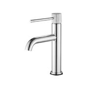 MOCHAMIK BiaoTeng Bathroom Basin Taps Sink Mixer Tap Hot and Cold Single Handle G1/2 Connection Bathroom Taps Mixer for Sink Chrome Low