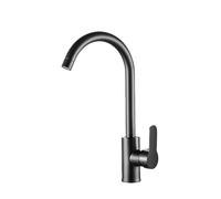 MOCHAMIK Black Kitchen Faucets Brass Kitchen Mixer Single Handle Single Hole Kitchen Faucet Brushed Nickle Mixer Sink Tap4 Cold with Tube,3 Cold Hot