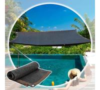MOCHAMIK Black Shade Netting for Greenhouse Sunblock Mesh Tarp with Grommets Garden Plant Cover Patio Canopy Sunshade Sail (2m x 12m / 6.5ft x 39.3ft)