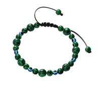 MOCHAMIK bracelets handmade natural tiger eye stone onyx black lava beads adjustable bangles lucky