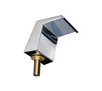 MOCHAMIK Brass Square Bathtub Faucet Mixer with Triple Handle Control Waterfall Diverter & Ceramic Cartridge for Bath and Shower Head - Elegant Shower Tap