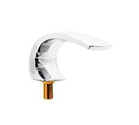 MOCHAMIK Brass Square Bathtub Faucet Tap with Triple Handles Waterfall Shower Mixer & Diverter Ceramic Cartridge for Bath and Shower Head Quality Control Valve
