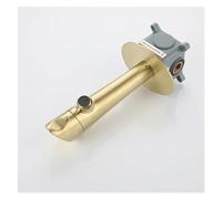 MOCHAMIK Brushed Gold Wall Mounted Bathroom Faucet, All Copper Single Handle Mixer Tap for Bathtubs & Vanities, Hot & Cold Water, Elegant &