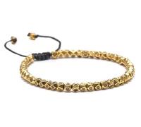 MOCHAMIK Buddhist Faceted Carving Silver Beads Adjustable Rope Bracelet For Men Handmade Knots Thread Bracelets /290