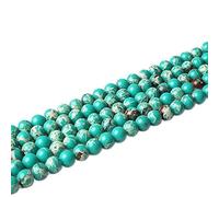 MOCHAMIK Charm Jewelry Natural Multicolor The Emperor Stone Loose Beads 4/6/8/10mm Bracelet Necklace (Color : A, Size 10mm 38beads)