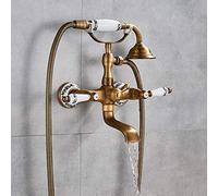 MOCHAMIK Chrome Bathtub Faucet - Stylish Single Handle Mixer Tap for Hot & Cold Water Floor Standing Bathroom Fixture Type A/C for Luxury Spaces