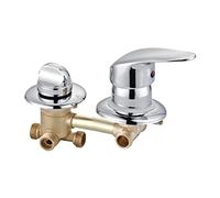 MOCHAMIK Concealed Brass Shower Faucet 2/3/4/5 Way Mixer Tap G1/2 Hot & Cold Valve Intubation Copper Ceramic Cartridge 12.5cm Screw Thread for Shower Cabin
