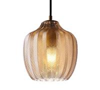 MOCHAMIK E27 Light Source Single-head Hanging Light,American Personality Chandelier,Creative Retro Style Glass Pendant Lamp,Restaurant Hotel Balcony Decorative Lighting Fixtures