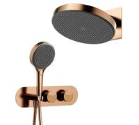 MOCHAMIK Face Shower System HSS0660-12 Rainfall Shower Head & 3-Mode Handheld Faucet, Copper Valve, tive for Ultimate Relaxat & Spa Experience.