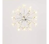 MOCHAMIK G4 Flower Crystal Chandelier,for Dining Bedroom Living Room Lamp, Light Luxury American Chandelier-Chrome 24 Head Made in China
