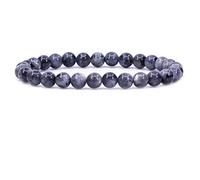 MOCHAMIK Gemstone 6mm Natural Round Beads Gemstones Crystal Stretch Bracelet 7 Inch Unisex