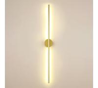 MOCHAMIK Gold Linear Wall Sconce Lighting for Hallway & Living Room Stylish Long Vanity Wall Lamp for Bedroom Elegant Perfect for Home Décor