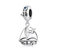 MOCHAMIK Hollow Beads 925 Sterling Silver Space Series Pendant Charm Fit Bracelet Bangle Travel Around The World Beads Women Jewelry Gift