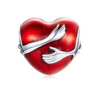MOCHAMIK Hollow Beads Hands Sign Language Charm Handheld Game Console Heart Love 925 Sterling Silver Charm For Bracelet Women Jewelry